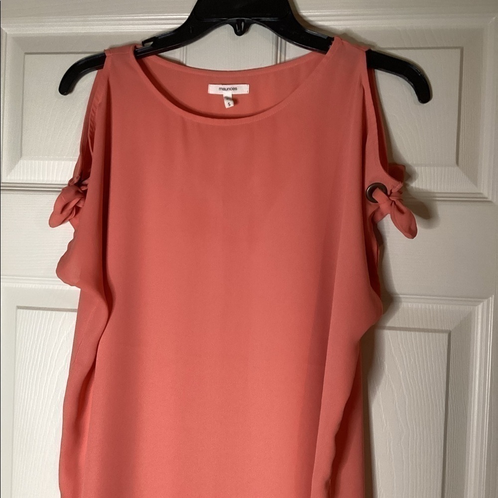 Maurice’s Orange Cold Shoulder Top - Picture 2 of 6